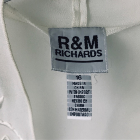 Vintage sheer sequined cover up cream size 16 top - Picture 9 of 9